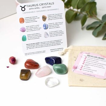 Taurus Lucky Crystals Gift Set, 6 of 6