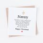 Nana Or Nan Christmas Card, thumbnail 3 of 4