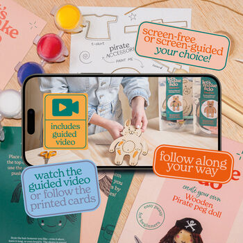 Make Your Own Pirate Wooden Craft Kit For Kids, 2 of 6