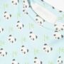 Baby And Children's Blue Panda Print Cuffed Pyjamas, thumbnail 4 of 5