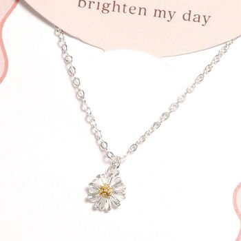 Daisy Flower Carded Necklace, 3 of 4