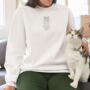 Personalised Pet Portrait Full Body Outline Sweatshirt, thumbnail 1 of 10