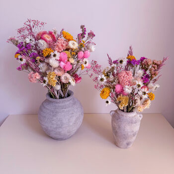Pink Dried Wildflower Bouquet, 4 of 10
