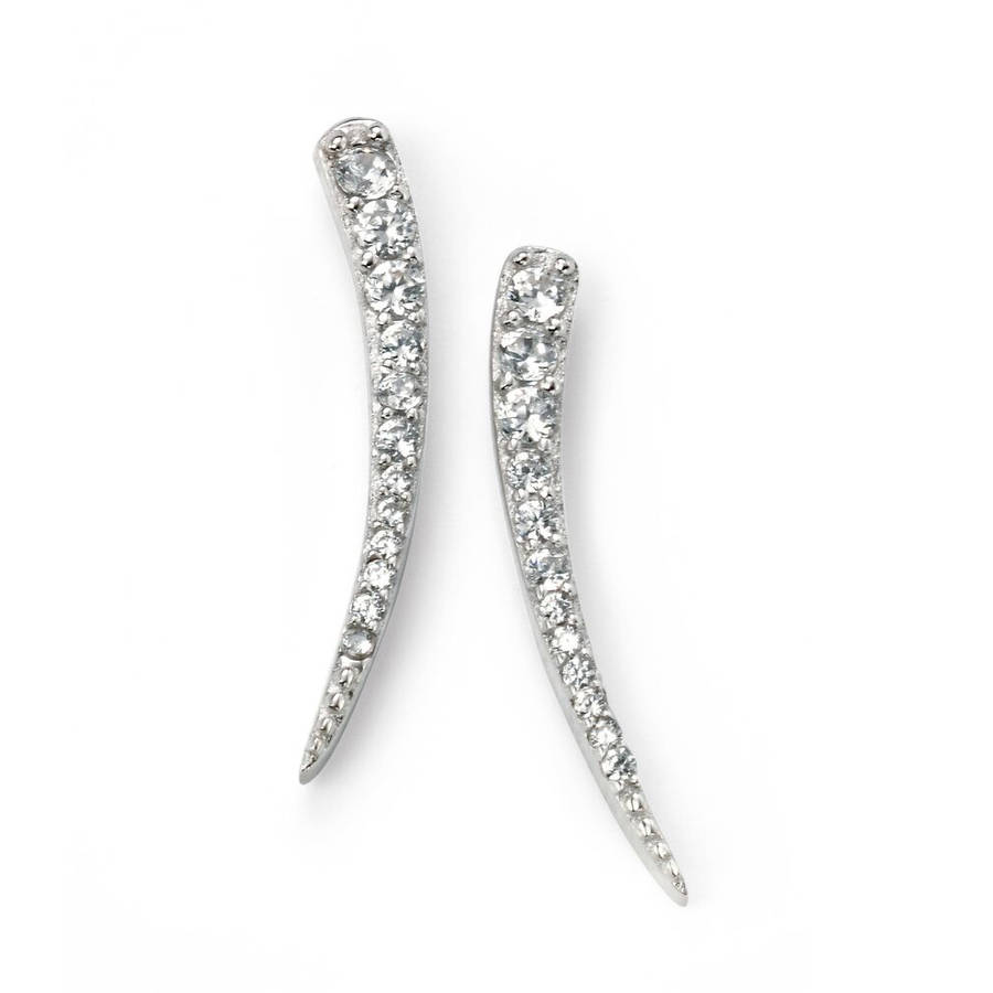 sterling silver ear climbers by molly & pearl | notonthehighstreet.com