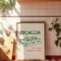 Focaccia Funny Kitchen Quote Print, thumbnail 1 of 3