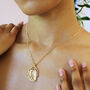 Bronze Celestial Spinner On Gold Vermeil Necklace, thumbnail 3 of 10