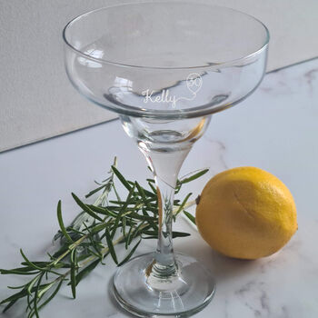 Personalised 30th Birthday Gift Balloon Cocktail Glass, 4 of 8