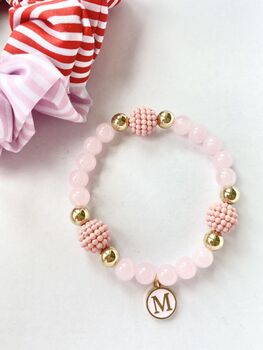 Gina Personalised Pearl Charm Bracelet, 8 of 10