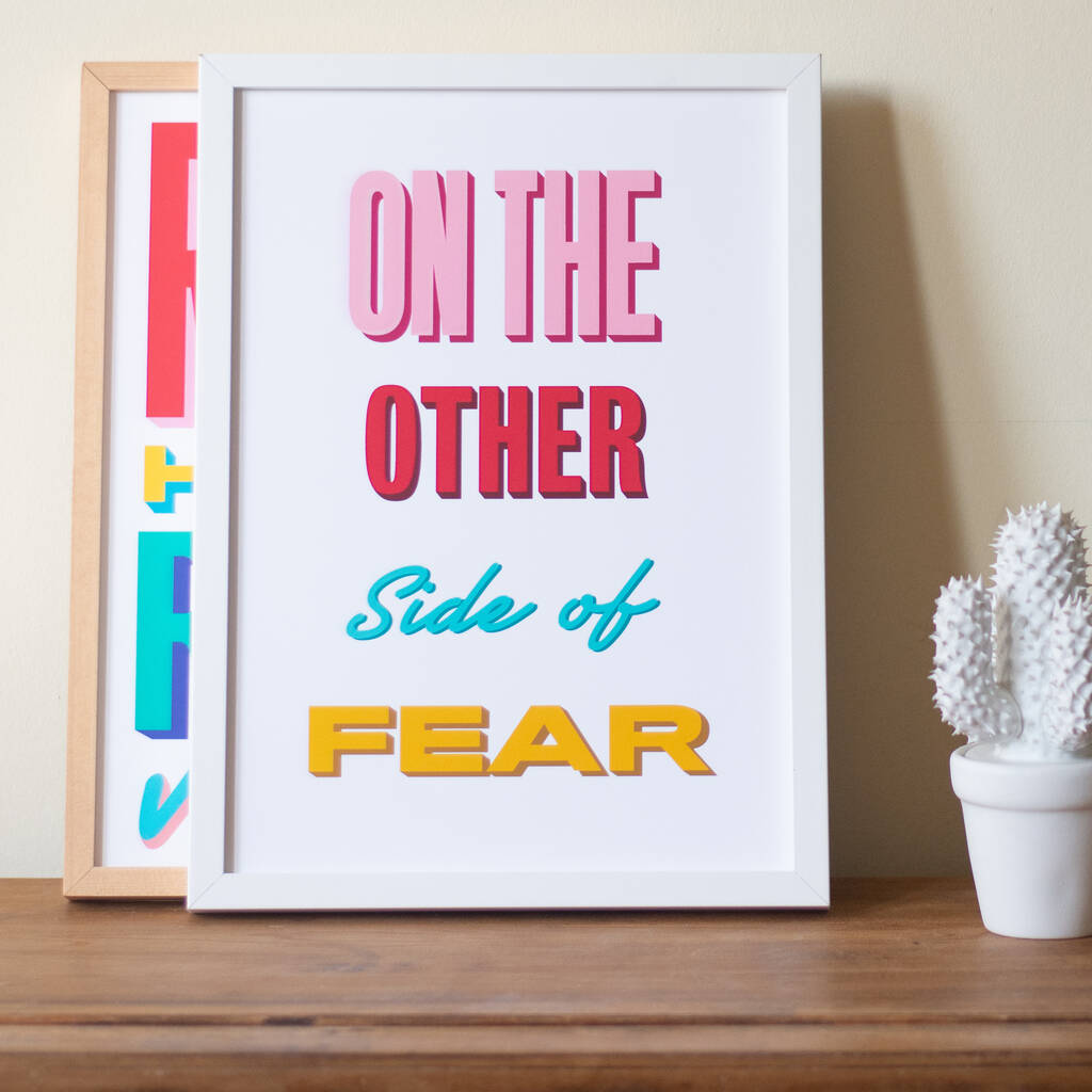 Other Side Of Fear Retro Print, 1 of 7