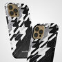 Houndtooth X Marble Tough Case For iPhone, thumbnail 3 of 4