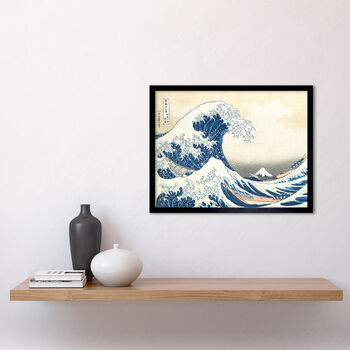 Great Wave Off Kanagawa Hokusai Living Room Art Print, 2 of 3