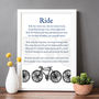 Bike Print Cycling Gift, thumbnail 1 of 9