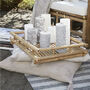Organic Bamboo Outdoor Tray Side Table, thumbnail 2 of 5