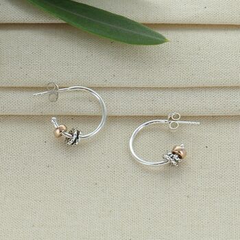 21st Birthday Infinity Ring Hoop Earrings, 6 of 8