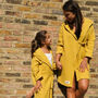 Mustard Organic Muslin Children's Beach Robe, thumbnail 5 of 12