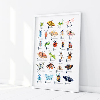 Insect Alphabet Art Print, 4 of 7
