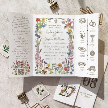 Cottage Garden Wedding Invitation Suite, 4 of 12