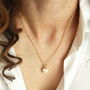 Personalised Heart And Bail Or Star Birthstone Charm Necklace, thumbnail 3 of 12