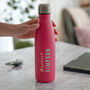 Personalised Reusable Pink Water Bottle, thumbnail 1 of 4