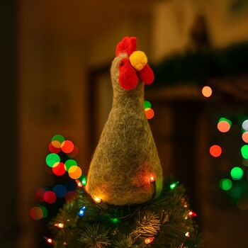 Handmade Felt Farmyard Egg Cosies Hanging Decoration, 4 of 12