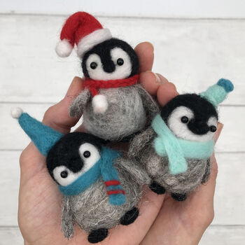 Needle Felting Kit Baby Penguins, 10 of 12