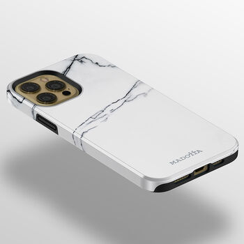 Carrara White Marble Tough Case For iPhone, 2 of 4