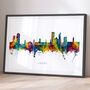 Leeds Cityscape Skyline Print, thumbnail 2 of 12