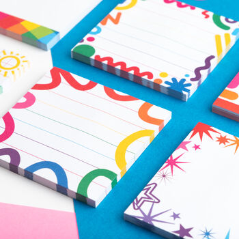 Colourful Squiggles Sticky Notes, 6 of 6