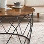 Small Centre Round Coffee Table With Steel Frame, thumbnail 4 of 7