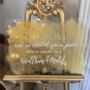 Personalised Perspex Gold Brush Welcome Sign, thumbnail 3 of 3