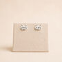 Sterling Silver Cat Face Stud Earrings, thumbnail 3 of 10