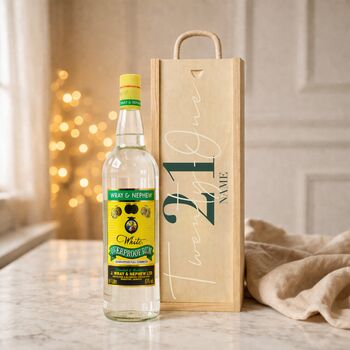 Personalised 21st Birthday Rum Gift Set With Custom Lid, 11 of 11