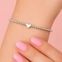 You Are Like A Mum To Me Heart Stretch Bracelet, thumbnail 2 of 5