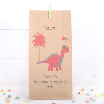 Personalised Dinosaur Party Bags, 4 of 7