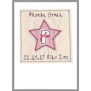 Personalised Girls Naming Day Or Christening Card, 3 of 12