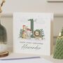Personalised 1st Christmas Safari Card For Baby Boy, thumbnail 1 of 7