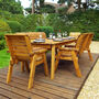 Eight Seater Rectangular Garden Table Set With Benches, thumbnail 1 of 7