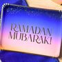 Ramadan Mubarak Serving Trays 3pk Purple And Gold, thumbnail 1 of 3