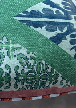 Diamond Circus Piped Linen Cushion Cover, 3 of 6