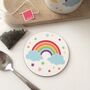 Round Rainbow Coaster Or Set Of Six Rainbow Coasters, thumbnail 1 of 10