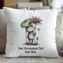 Personalised Whimsical Valentine Anniversary Love Cushion, thumbnail 4 of 12