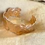 Handcrafted Gold Statement Bracelet Bangle Gift For Her, thumbnail 1 of 7