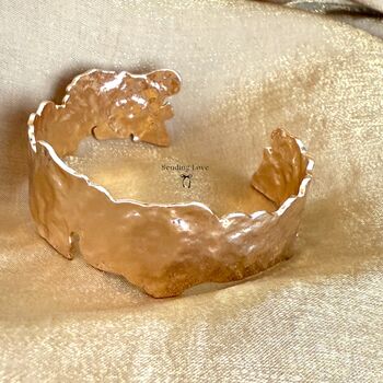 Chunky Gold Bangle Gift For Her Statement Bracelet, 2 of 7