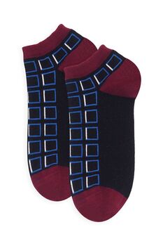Crosslet Grey And Cube Black Men's Trainer Socks Bundle, 5 of 7