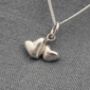 Double Heart Necklace And Chain, thumbnail 2 of 3