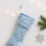 Velvet Personalised Christmas Stocking, thumbnail 5 of 6