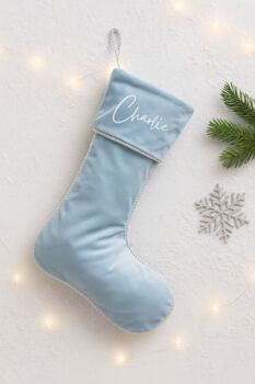 Velvet Personalised Christmas Stocking, 5 of 6