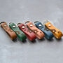 Couples New Home Gift Personalised Leather Keyring Set, thumbnail 5 of 10