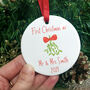 First Christmas As Mr And Mrs Mistletoe Decoration, thumbnail 9 of 9