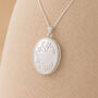 Personalised Sterling Silver Flower Photo Locket Necklace, thumbnail 1 of 9